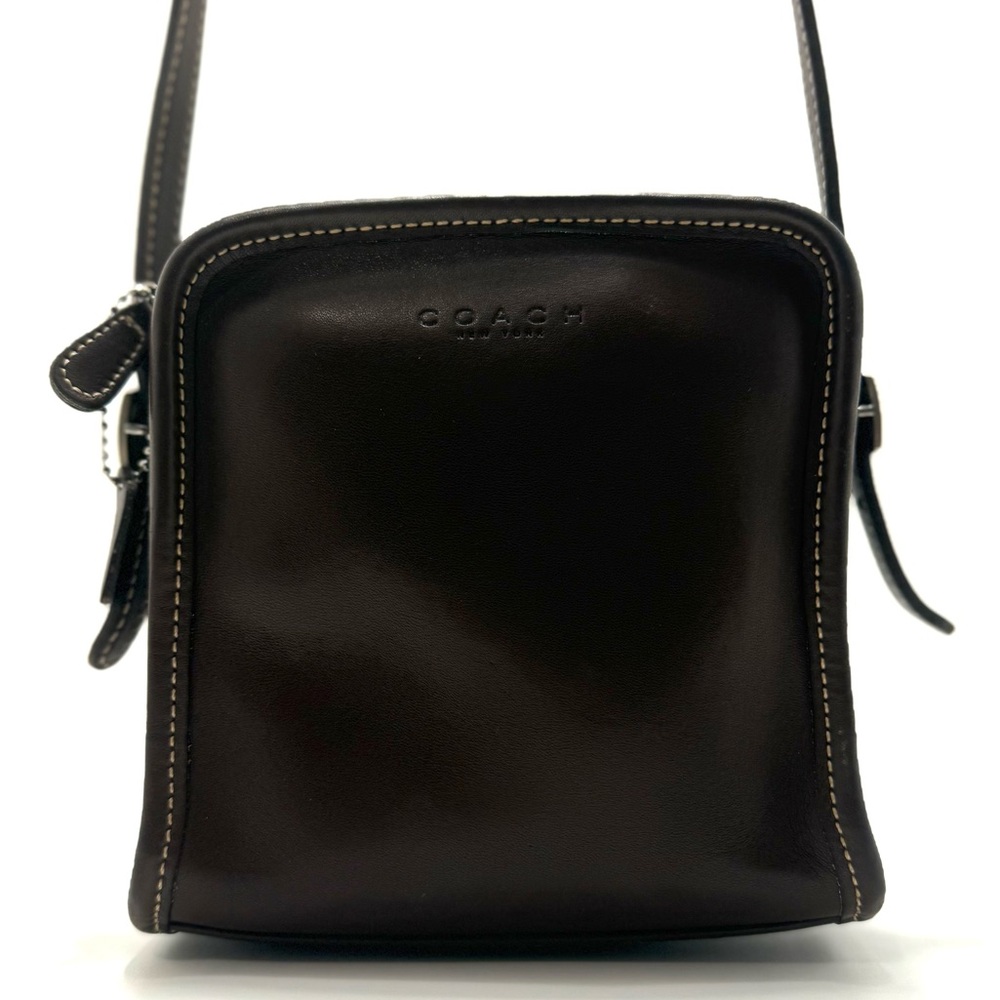 Vintage Coach Bellini 9139 Brown Glove Leather Crossbody Bag Y2K USA Made - Picture 14 of 15